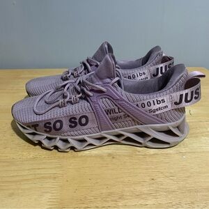 Just‎ So So Breathable Running/Walking Light Purple Sneakers Shoes Women's 10.5